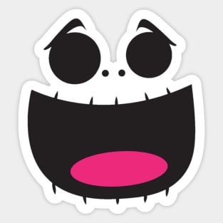 scary face Sticker